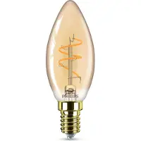 Philips Filament Candle Amber 15 W B35 E14, 2.7 W, 15 W, E14, 180 lm, 15000 h, Flame