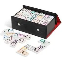Grapet Domino-spill , 91 brikker i eske