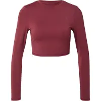 Puma SHAPE Long Sleeve Cropped Top Women, Clothing, Ruby Shimmer, M