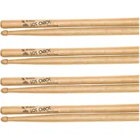 Los Cabos 7A Red Hickory Wood Tip Drumsticks 2 Pair Pack