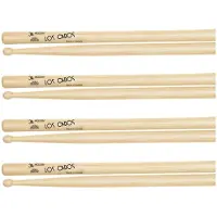 Los Cabos 3A Hickory Wood Tip Drumsticks 2 Pair Pack