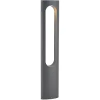 LUCANDE LED-gatelampe Fenti, 90 cm, antrasitt, aluminium