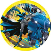 Decorata Party Papirtallerkener - 8-pack - 23 cm - Batman Rogue - - OneSize - Tallerken