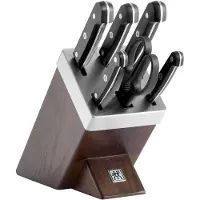 Zwilling Gourmet Selvslibende knivblok 7-dele, Brun