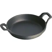 Staub Dish, Rund, Støpejern, Svart, 0,8 l, 20 cm, 1,2 kg