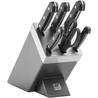 Zwilling Gourmet Selvslibende knivblok 7-dele, Grå