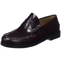 Fluchos for man. F0047_FLCK_BURD Stamford burgundy leather shoes (40), Casual, Maroon
