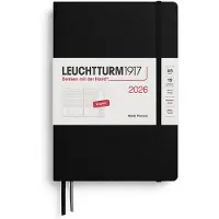 Adlibris Week Planner 2026 A5 Black Leuchtturm1917