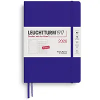 Adlibris Weekly Planner & Notebook Dotted 2026 A5 Hard Ink Leuchtturm1917