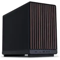 Levix DAN cases A3-mATX Wood edition (Walnut) - Kabinett - Minitower - Svart