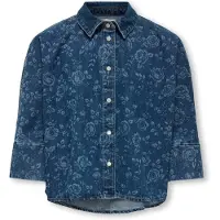 ONLY Denimjakke - KogGrace - Medium+ Blue Denim/Rose - - 12 år (152) - Denimjakker