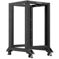 Lanberg OR01-6818-B åpent rackskap 18U 600x800 19, svart