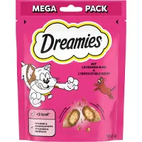 Dreamies kattesnacks Big Pack - Økonomipakke: Okse (4 x 180 g)