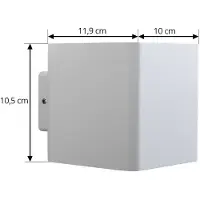 LUCANDE utendørs LED-vegglampe Aaron, hvit, IP54, opp/ned