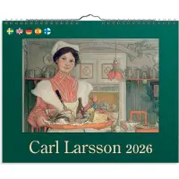 Adlibris Väggkalender 2026 Carl Larsson 300x240 mm Burde