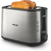 Philips Viva Collection HD2650 Full metal - Brødrister - 2 skive - 2 Spor - rustfritt stål