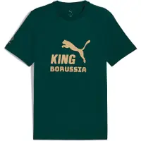 Puma Borussia Mönchengladbach KING Logo Tee Men, Sport, Dark Myrtle/Gold, XXL