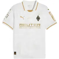 Puma Borussia Mönchengladbach 125th Anniversary Jersey Men, Sport, White/Matte Gold, L