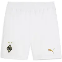 Puma Borussia Mönchengladbach 125th Anniversary Shorts Youth, Clothing, White/Matte Gold, 11-12Y