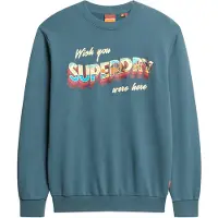 Superdry Travel Postcard Graphic Collegegenser