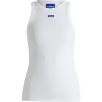 HUGO Easy 10257055 Blue Ermeløs T-skjorte