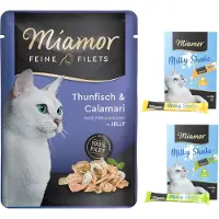 Miamor Økonomipakke Fine Filéter i gelè 24 x 100 g - Tunfisk & calamari