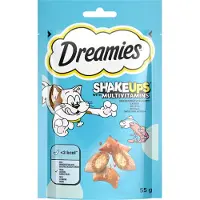 Dreamies Shakeups Multivitamins Snacks - Økonomipakke Seafood Festival (6 x 55 g)