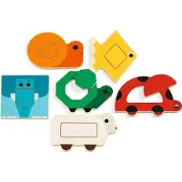 Djeco Puslespill - 6x2 Brikker - Duo Basic - - OneSize - Puslespill