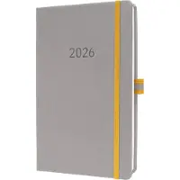 Sigel L2600 Ugekalender Linescape 2026 Hardcover DIN A5 Lysegrå, Gul 1 stk Antal sider: 176
