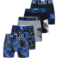 Cr7 Boxershorts - 5-pack - Blå/Grå/Svart - - 4-6 år (104-116) - Boxershorts