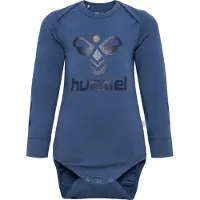Hummel Body I/e - hmlSteen - Fenrik Blue m. Logo - - 1 år (80) - Langermet Body