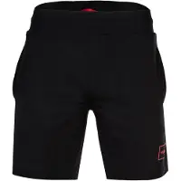 HUGO for man. 50525247 Shorts Cotton elastic logo framed logo black (L), Casual