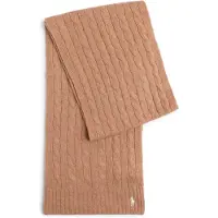 Ralph Lauren for woman. 455956296003 Brown cashmere and wool scarf (OSFA), Casual