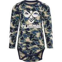 Hummel Body I/e - hmlSteen - Vetiver Camouflage m. Logo - - 62 - Langermet Body