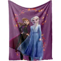 Borg Living Frozen barneteppe - 100x140 cm - Mykt og deilig fleeceteppe