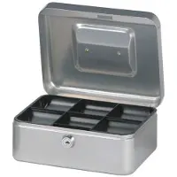 MAUL 19200 Pengekasse (B x H x T) 200 x 90 x 170 mm Sølv