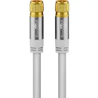 Wentronic 70598, 1 m, F, F, Hvit