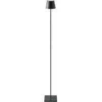 Sigor LED-gulvlampe Nuindie IP54 120 cm rund USB-C svart