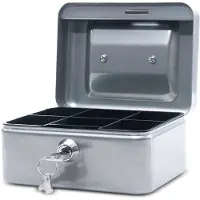 MAUL 18280 Pengekasse (B x H x T) 152 x 81 x 125 mm Sølv