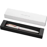 Pelikan Jazz Noble Elegance P36, Gull, Perle, Hvit, Fyllesystem med patron, Blå, Metall, Rustfritt stål, Medium