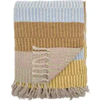 Creative Collection Bloomingville Isnel pledd, multifarget, resirkulert bomull