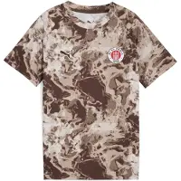 Puma FC St. Pauli Pre-match Jersey Youth, Clothing, Espresso Brown/White, 9-10Y