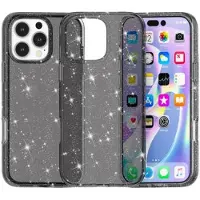 Mtp Products iPhone 16 Pro Stylish Glitter Series Hybrid-deksel - Svart