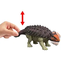 Mattel Jurassic World WILD ROAR Ankylosaurus, 4 år, brun, grønn, plast