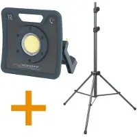 SCANGRIP Arbeidslampe LED NOVA 12, 12000 lm, Bluetooth IK07/IP67 + 3 m stativ,