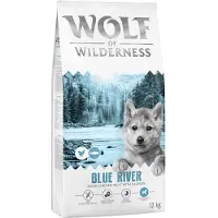 Wolf of Wilderness Junior "Blue River" laks - kornfri - 12 kg