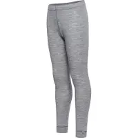 Hummel Leggings - HmlJr - Ull - Grå Melert - - 10 år (140) - Leggings - Ull