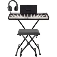 Gear4Music VISIONKEY-50 Portable Digital Keyboard Stand Pack