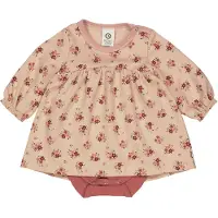 Müsli Kjolebody I/e - Dahlia - Rose Sugar m. Blomster - - 2 år (92) - Langermet Body