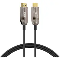 EFB Elektronik HDMI-21-00006, 10 m, HDMI Type A (Standard), HDMI Type A (Standard), 3D, 48 Gbit/s, Sort, Rustfritt stål